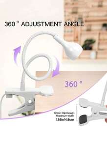 美甲光疗灯鹅颈指甲灯USB夹指甲灯UV胶固化灯速干不发黑手通用灯 - 彩色 - 查看 7