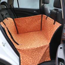 Cubierta impermeable para asiento de coche de perro, cojín acolchado para mascotas de doble capa y grosor, plegable y almacenable para jaula de coche