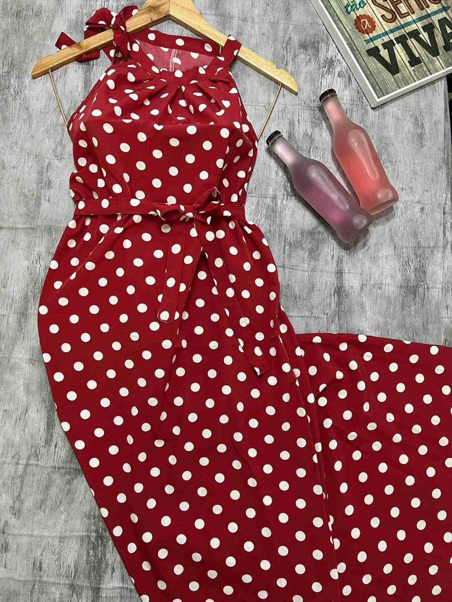 Women Midi Dresses - Đỏ - Xem 1