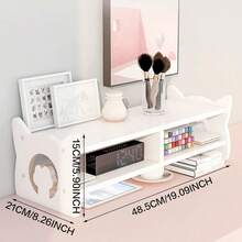 1 pieza, Soporte para monitor, Elevador de altura de escritorio de oficina, Almohadilla para el cuello, Base elevada, Estante de almacenamiento de escritorio multinivel, Vuelta al cole - Multicolor - Ver 9