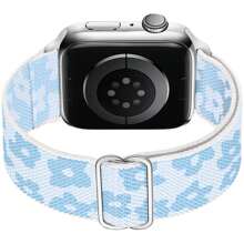 Stretchy Nylon Loop Bands Compatible With Apple Watch 38mm 40mm 41mm 42mm 44mm 49mm Adjustable Soft Elastics Strap Compatible With Apple Watch SE Ultra Apple Watch Series 8/7/6/5/4/3/2/1