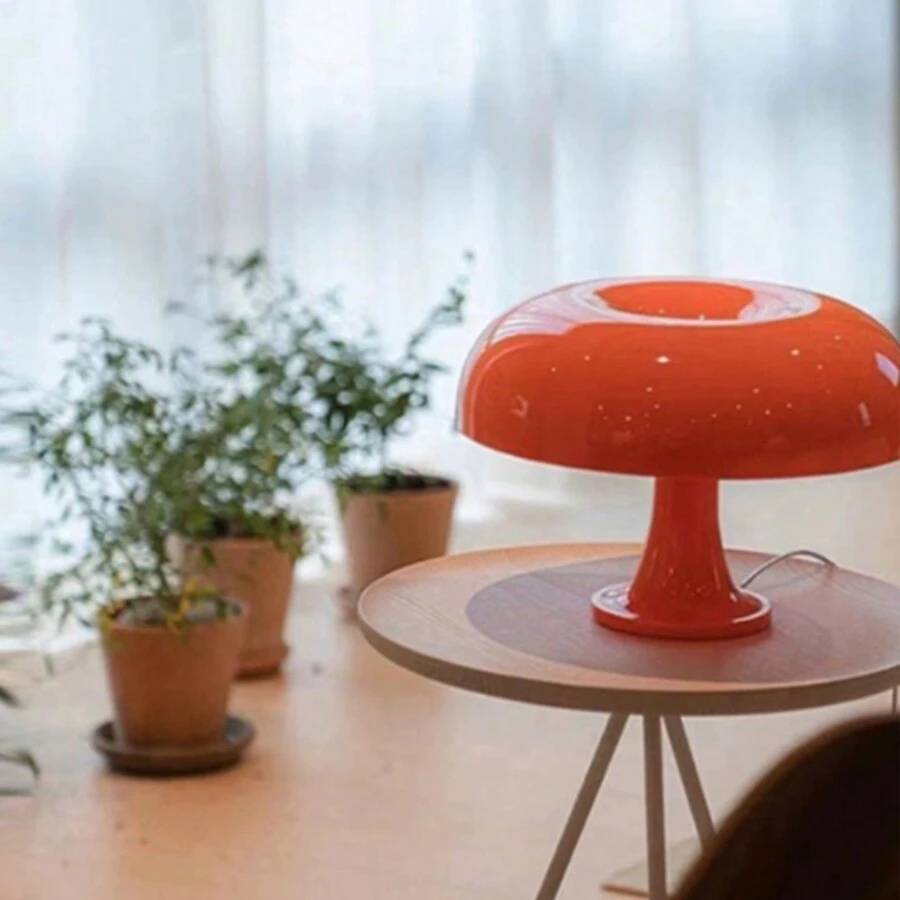 1pc USB Mushroom Desk Lamp, Creative Designer Living Room Bedroom Bedside Decor Lamp - one-size - View 1