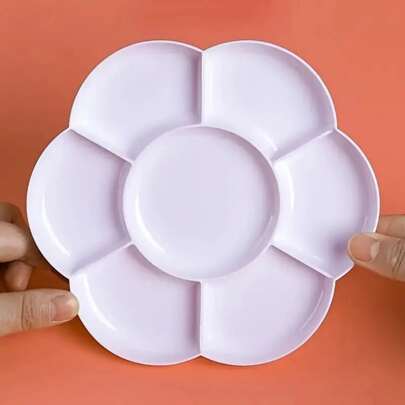 1pc Plastic 7-Well Painting Palette Mixing Tray For Paint And Pigment