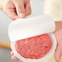 50/100pcs White Paper, Hamburger Paper, Round Food Mat Paper, Oil-Absorbing And Oil-Proof Paper, Non-Stick Food Paper, Healthy Baking Paper - White - View 3