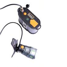 1入組LED感應式頭燈，搭配可充電電池行動電源功能，高功率聚焦可調式手電筒 - 黃光變焦款(感應-行動電源-指南針-側燈功能) - 查看 3