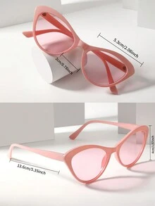 1 Peça de Óculos da Moda Femininos Rosados com Estilo de Olho de Gato. Óculos Versáteis e Individuais para Festivais e Feriados