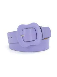 1 Thắt lưng rộng dành cho nữ màu kẹo có khóa bầu sành điệu, trang trí màu trơn cho quần jean, đầm hoặc váy - Nhiều màu - Xem 20