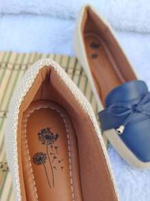 Sapatilha Feminina Mocassim Bico Quadrado Azul Moda Mulher Sandalia Chinelo Papete Calcado Feminino Salome Bota