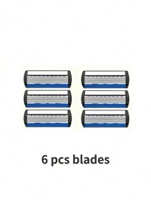 Hap Gabrie 7 层剃须刀片/男士手动剃须刀/龙纹金属手柄/手动剃须刀/剃须刀片替换装 - 彩色 - 查看 10