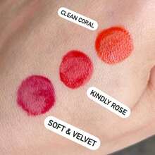 Lip Tint Melu Ruby Rose Red Pink Liquid Gel Super Natural Long Lasting - 03 清潔珊瑚 - 查看 3