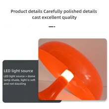 1pc USB Mushroom Desk Lamp, Creative Designer Living Room Bedroom Bedside Decor Lamp - one-size - View 7