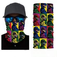 1pc Funny Mask Series, Multi-Functional, Magic Headband Seamless Riding Mask Windproof Sunblock Neck Cover, Hip Hop Motorcycle Riding, Face Towel Head Cover Ski Mask - Multicolor - View 9