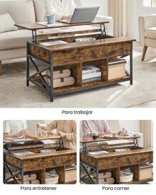 VASAGLE Coffee Tables - Chocolate Brown - View 4
