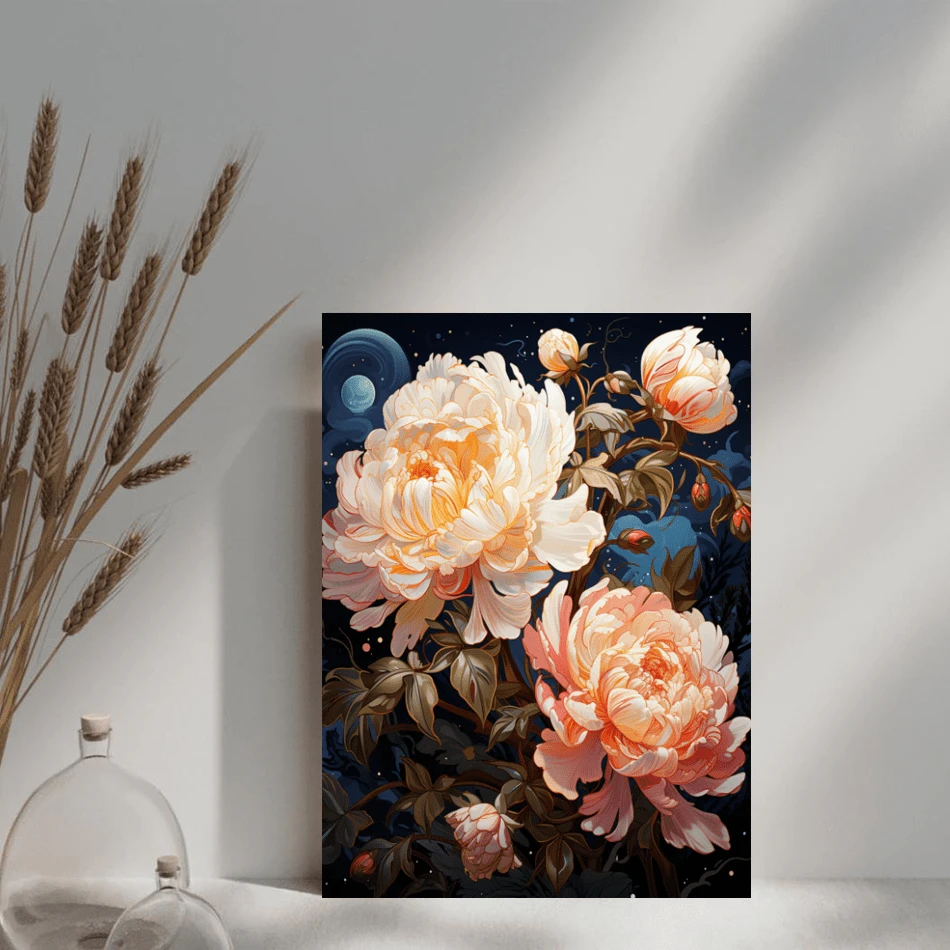 1pc Village Diy Painting By Numbers For Adults Kits Landscape Picture