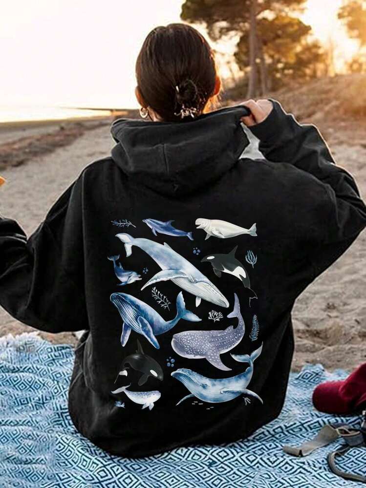 Women Sweatshirts - 黑色 - 查看 2