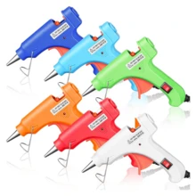 Pistola de Silicon con corta corriente calentador pegamento silicón Eléctrica Manualidades Multifuncional Esculturas - Multicolor - Ver 2