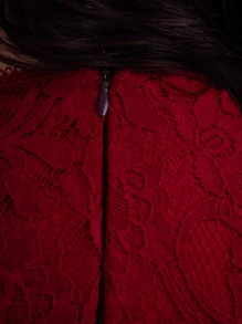 Women Midi Dresses - 紅木色 - 查看 5