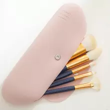 Makeup Brush Storage Box, Travel Makeup Bag, Silicone Travel Makeup Brush Case, Portable Makeup Brush Holder, Travel Brush Bag, Brush Organizer Box With Anti-Drop Button, Jewelry Box, Makeup Brush Storage Pouch, Makeup Brush Holder, Perfume Storage Box, Cosmetic Bag, Gift For Her, Christmas Gift, Creative Gift For Women - Multicolor - View 6