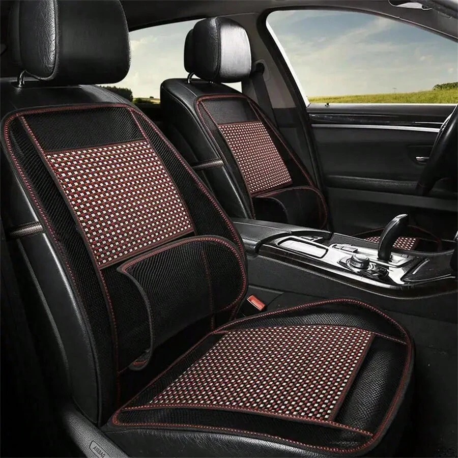 1入組竹纖維涼墊，適用於汽車/家庭/辦公室夏季涼墊，汽車竹墊 - 均碼 - 查看 1