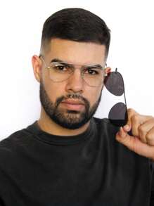 Men Glasses Accessories - 銀色 - 查看 1