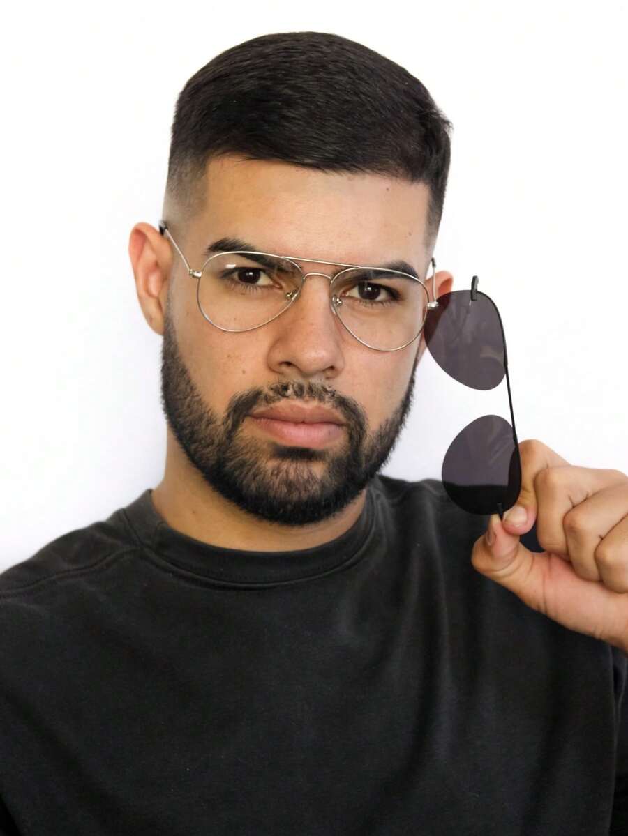 Men Glasses Accessories - 銀色 - 查看 1