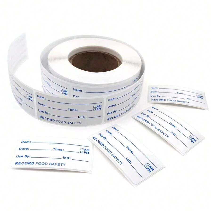 2 Roll Date Stickers Food Date Labels Stickers Freezer Labels Date Stickers To Write Food Containers Labels Frozen Stickers Expiration Date Stickers For Kitchen And Restaurant (1000 PCS) - 1000 Stickers (2 Rolls) - View 1