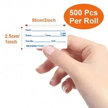 2 Roll Date Stickers Food Date Labels Stickers Freezer Labels Date Stickers To Write Food Containers Labels Frozen Stickers Expiration Date Stickers For Kitchen And Restaurant (1000 PCS) - 1000 Stickers (2 Rolls) - View 4