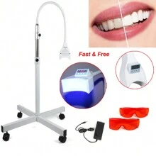 Dental Teeth Whitening Light, LED Lamp Teeth Whitening Accelerator Bleaching Lamp Light, Mobile Dental Teeth Cool LED Light Whitening Machine