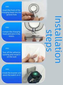 Wall Mounted Stand Compatible With Apple Watch Stand Holder , Apple Watch Charging Station Dock Charger Holder Compatible With All Apple Watch Series Ultra/SE/9/8/7/6/5/4/3/2/1,49/45/44/42/41/40/38mm (Not Include Charger) As A Gift For Students Returning To School