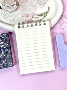 80 Sheets/Notebook B5 High School Students' Simple Coil Notebook Portable English Learning Notebook - Multicolor - View 24