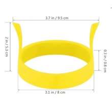 1入隨機色廚房烹飪矽膠煎蛋烤箱煮蛋圈模具 - 隨機顏色 - 查看 3