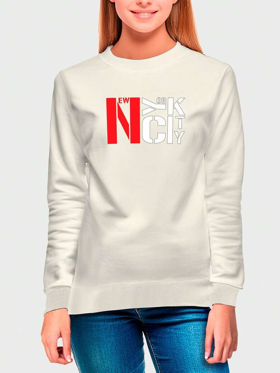 Teen Girls Sweatshirts - Màu be - Xem 1