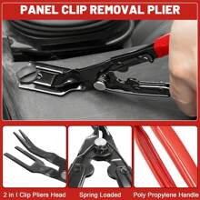 2 piezas Alicates para extracción de clips de panel de coche, Juego de herramientas para extracción de molduras y sujetadores de automóvil, Alicates para extracción de pasadores y clips de plástico, Herramienta de palanca para reparación de paneles de puerta y salpicadero