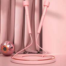 1pc Adjustable Solid Color Jump Rope, Suitable For Cardio, Speed Training, Fitness - An Ideal Sports And Body Shaping Tool - Multicolor - View 2