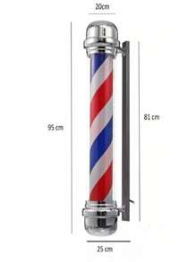 POSTE BOMBILLA CARAMELO ROTATIVO GIRATORIO PARA BARBERIA 103CM CON BOLA  LUZ LED IDEAL PARA TU BARBERIA - Tipo de Enchufe A USA (110-127V) - Ver 2