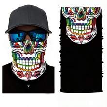 1pc Funny Mask Series, Multi-Functional, Magic Headband Seamless Riding Mask Windproof Sunblock Neck Cover, Hip Hop Motorcycle Riding, Face Towel Head Cover Ski Mask - Multicolor - View 12