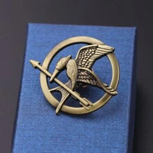 1pc Elegant Mockingbird Logo Brooch - Versatile Alloy Pin Suitable For Movie And TV Fans Jewelry Costume Accessories Bag Charms Office Accessories Christmas Gift