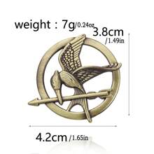 1pc Elegant Mockingbird Logo Brooch - Versatile Alloy Pin Suitable For Movie And TV Fans Jewelry Costume Accessories Bag Charms Office Accessories Christmas Gift