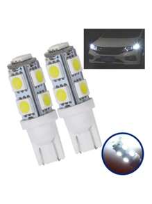 Par Lâmpada Pingo T10 9 Leds Farolete Lanterna Teto Placa - Branco - Visão 4