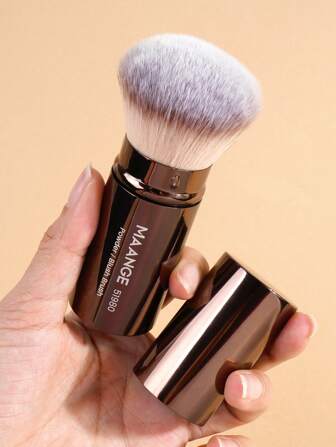 MAANGE 1/2/3pcs Professional Face Round Head Retractable Brush Makeup Brush Blush Brush Foundation Brush Loose Powder Brush Synthetic Hair Ultra-Soft Doundation Brush For Liquid Makeup Kabuki Foundation Brush At Home Or On-The-Go,Foundation Brush,Concealer Brush,Blush Brush,Contour Brush,Blush Brush,Bronzer Brush,Powder Brush,Foundation Brush,Blush Brush