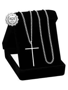 Men'S Necklace Sets - 銀色 - 查看 3