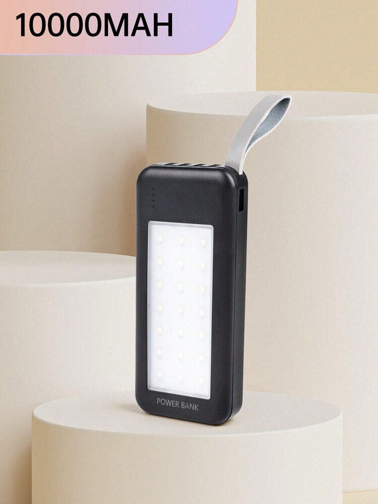 1 件 10000/20000/30000mAh 22.5W 组合容量便携式移动电源，带 LED 强光，内置充电线，兼容 Type-C/Lightning/Micro 充电输出 - 黑色 - 查看 1