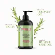 Mielle Organics Rosemary Mint Strengthening Leave-In Conditioner, Supports Hair Strength, Smooth Conditioner For Dry And Crinkled Hair, Weightless Hair Treatment - 薄荷綠 - 查看 4