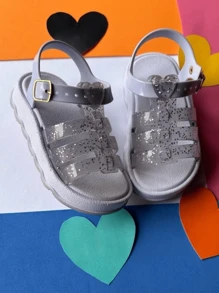 Kids Flat Sandals - 白色 - 查看 1