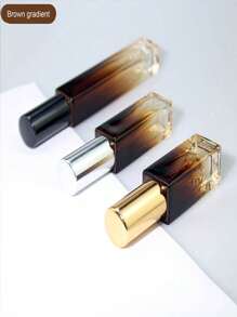 2pcs Square Gradient Glass Perfume Spray Bottles, 5ml+10ml, High-End Perfume Bottle For Decanting - Multicolor - View 6