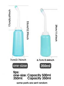 1 Peça Banheira Sitz Portátil para Viagens, Pistola de pulverização manual de 350ml/500ml com 2 bicos, Usado para Limpeza de Higiene