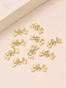 10/20pcs Alloy Bowknot Double Loop Earrings Or Tassel Pendant - Multicolor - View 8