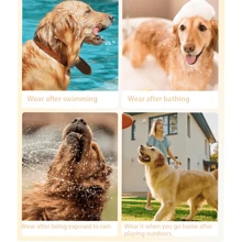 1pc Thickened Absorbent And Quick-Drying Dog Bathrobe, Golden Retriever Labrador Shepherd Bath Towel, Cat Blanket - Grey - View 10