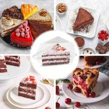 Cajas individuales para rebanadas de pastel, cajas para porciones de pastel, envases transparentes para rebanadas de pastel, sándwiches, tartas, ensalada, queso, adecuados para hornear en casa / tienda de pasteles / útiles escolares, de vuelta a la escuela - Multicolor - Ver 4