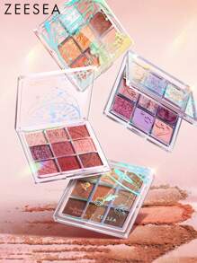 Zeesea 9-Color Eyeshadow Palette - Easy To Apply And Blend, Long-Lasting Eyeshadow Palette - 12. Rose Garden - View 3